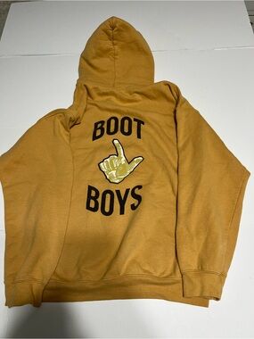 Boot Boys Mustard Yellow Graphic Hoodie